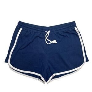 Aeropostale Navy Retro Athletic Shorts 💙 White Trim • Tomboy Fit • Size S